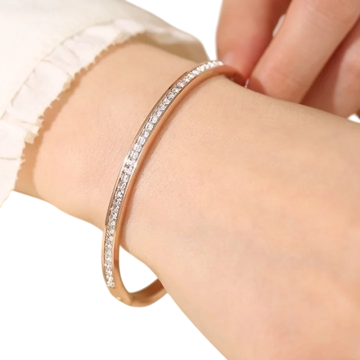 Bracciale stile retrò con zirconi