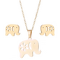 Coordinato collana ed orecchini elefante