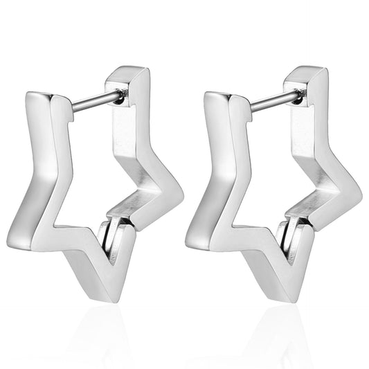 Orecchini a Stella Rock Argento